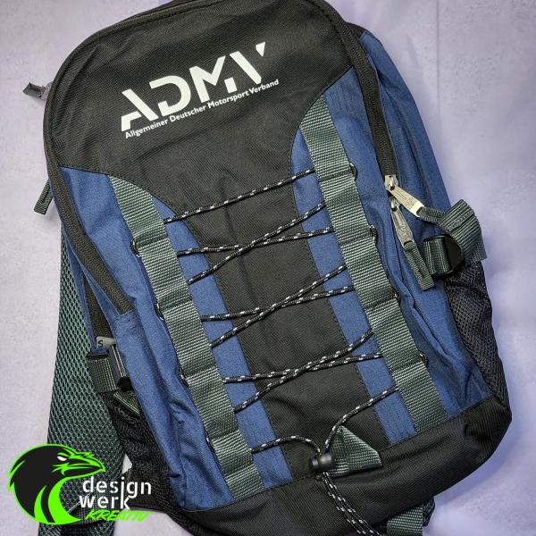 Siebdrucktransfer auf Rucksack