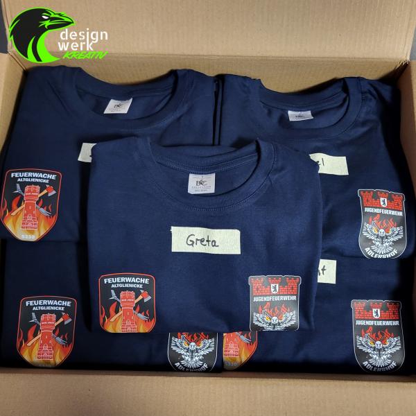 Flexfolie und DTF T-Shirts Sommerlager Feuerwehr